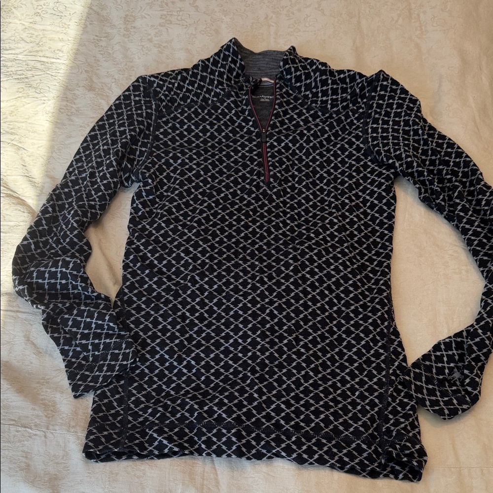 Smartwool Black and Gray Long Sleeve Top great sweater